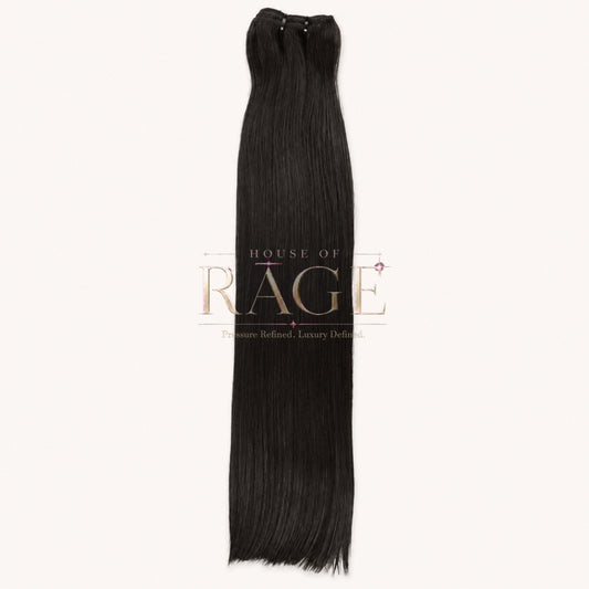 Natural Dark Hair Bundle In Straight Texture.